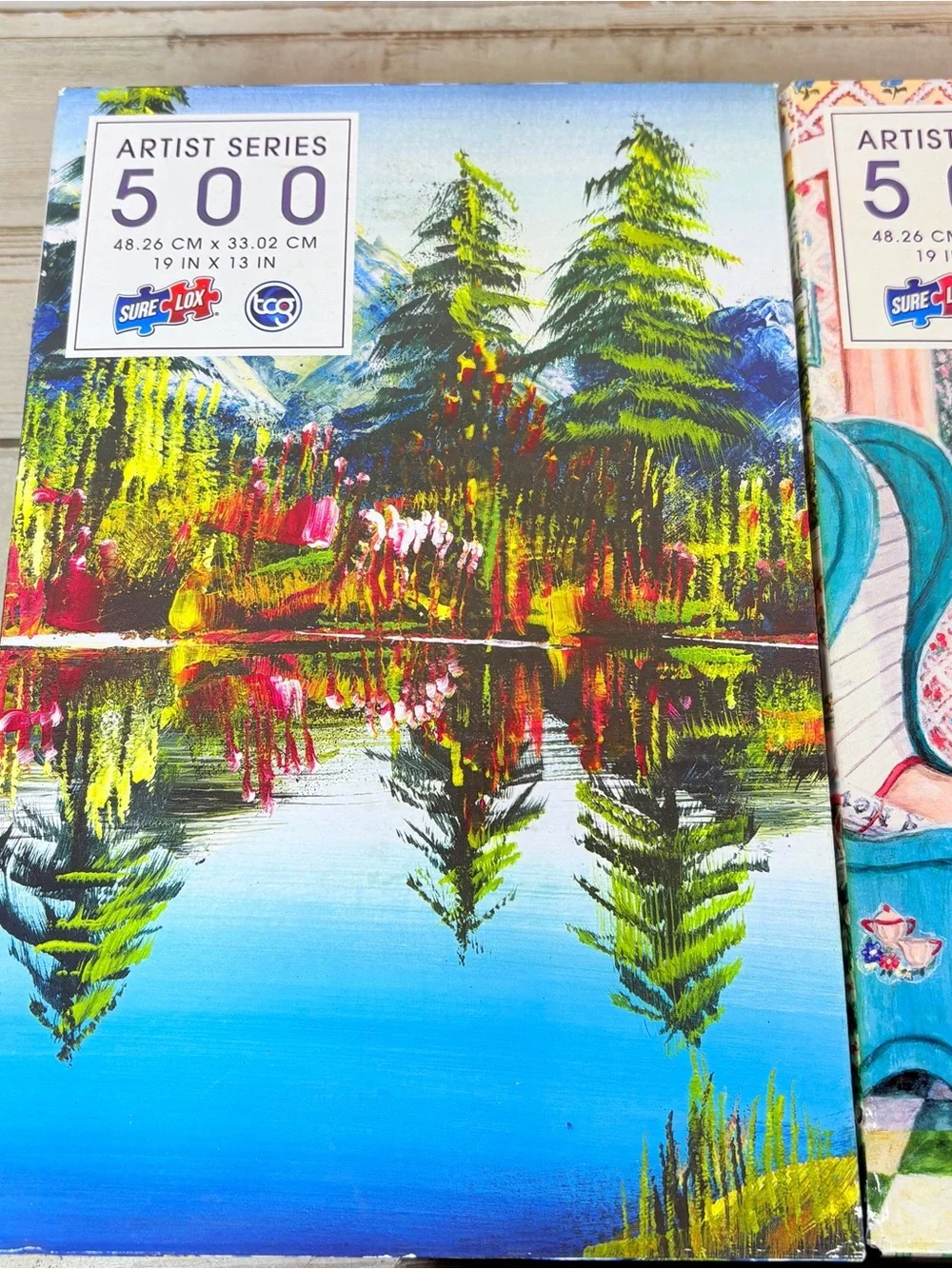 Lot Of 3 Artist Series Sure Lox 500 Piece Puzzles Sealed Challenging Colorful